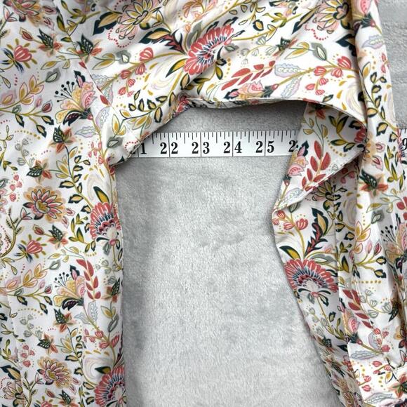 C-LAB NYC Floral Print Long Sleeve Shirt Men Sz M 15½ 33–34 Stretch Modern Fit - Picture 12 of 12